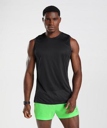Pánské Tílko Gymshark Sportovní Černé Černé | CZ 2309EBC